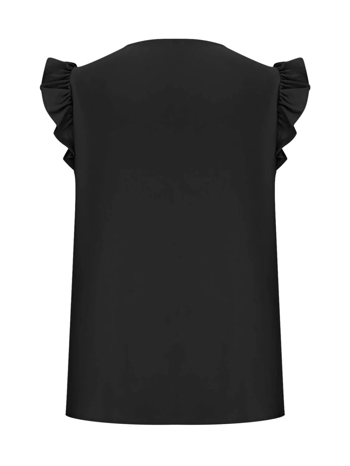 Lace Detail V-Neck Cap Sleeve Blouse OutfitFlow