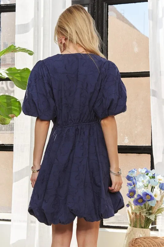 ADORA Puff Sleeve Floral Dress OutfitFlow