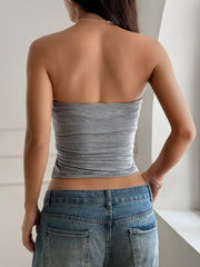 Ribbed Crop Tube Top OutfitFlow