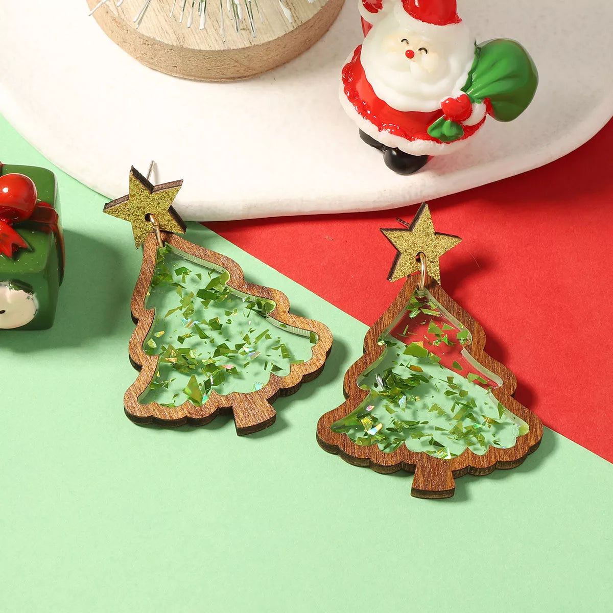 Christmas Tree Star Earrings OutfitFlow