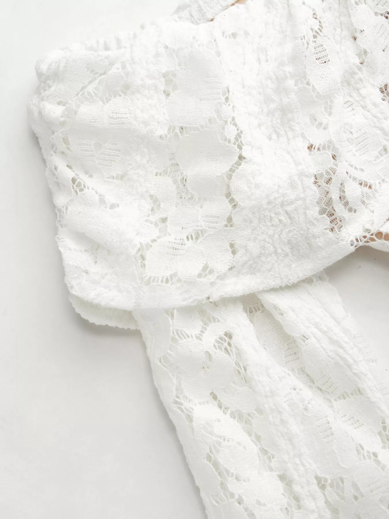 Off-Shoulder Lace Blouse OutfitFlow