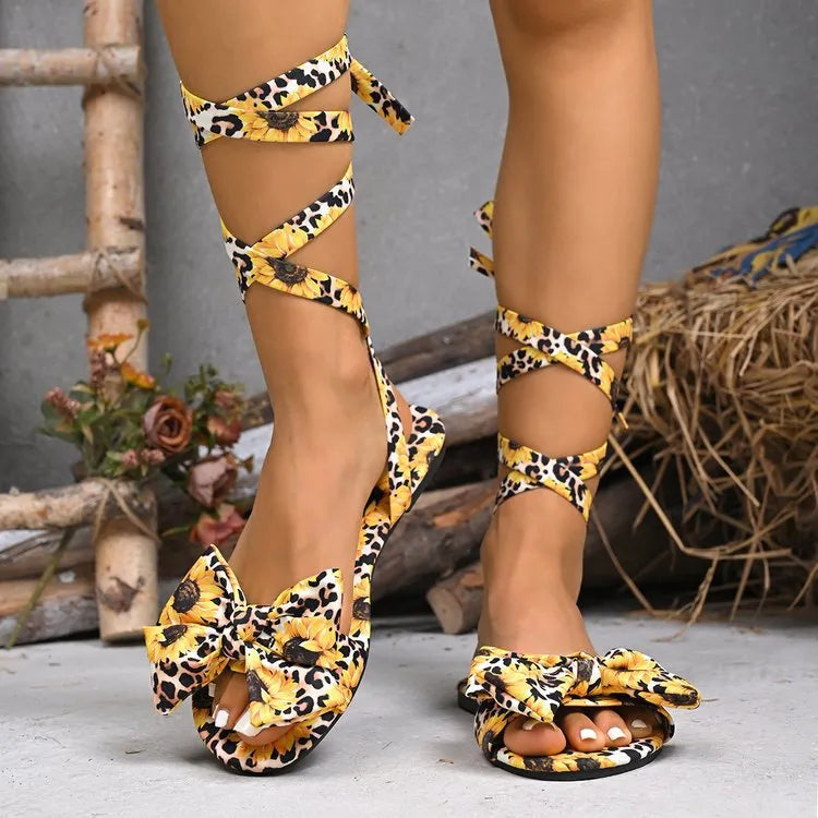 Open Toe Flats Sandals Style C OutfitFlow