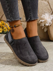 Round Toe Flats Slip-Ons OutfitFlow