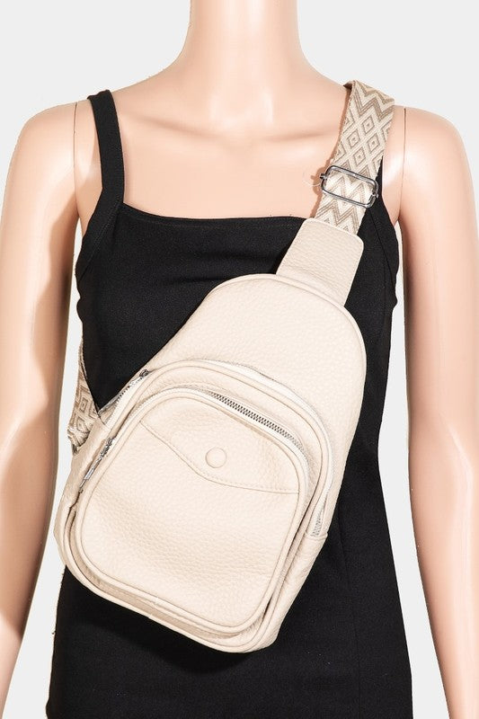 Outfit Flow - Fame Textured PU Leather Sling Bag