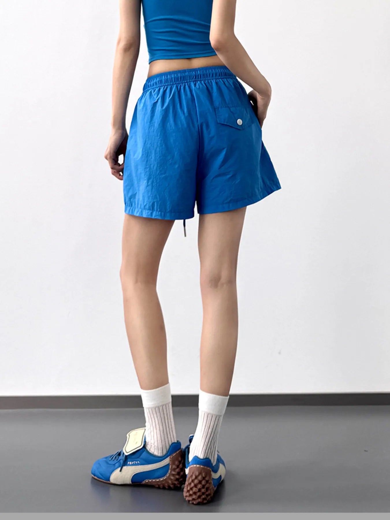 High Waisted Drawstring Shorts OutfitFlow