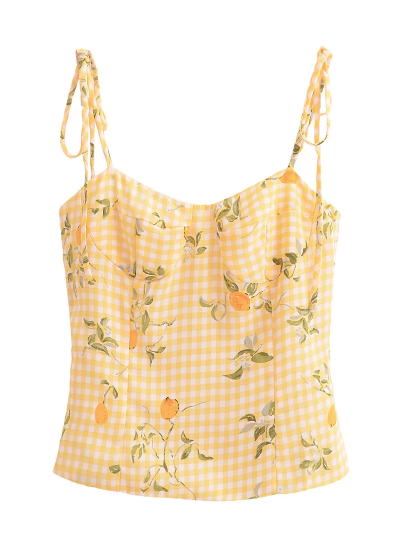 Printed Smocked Cami Top OutfitFlow