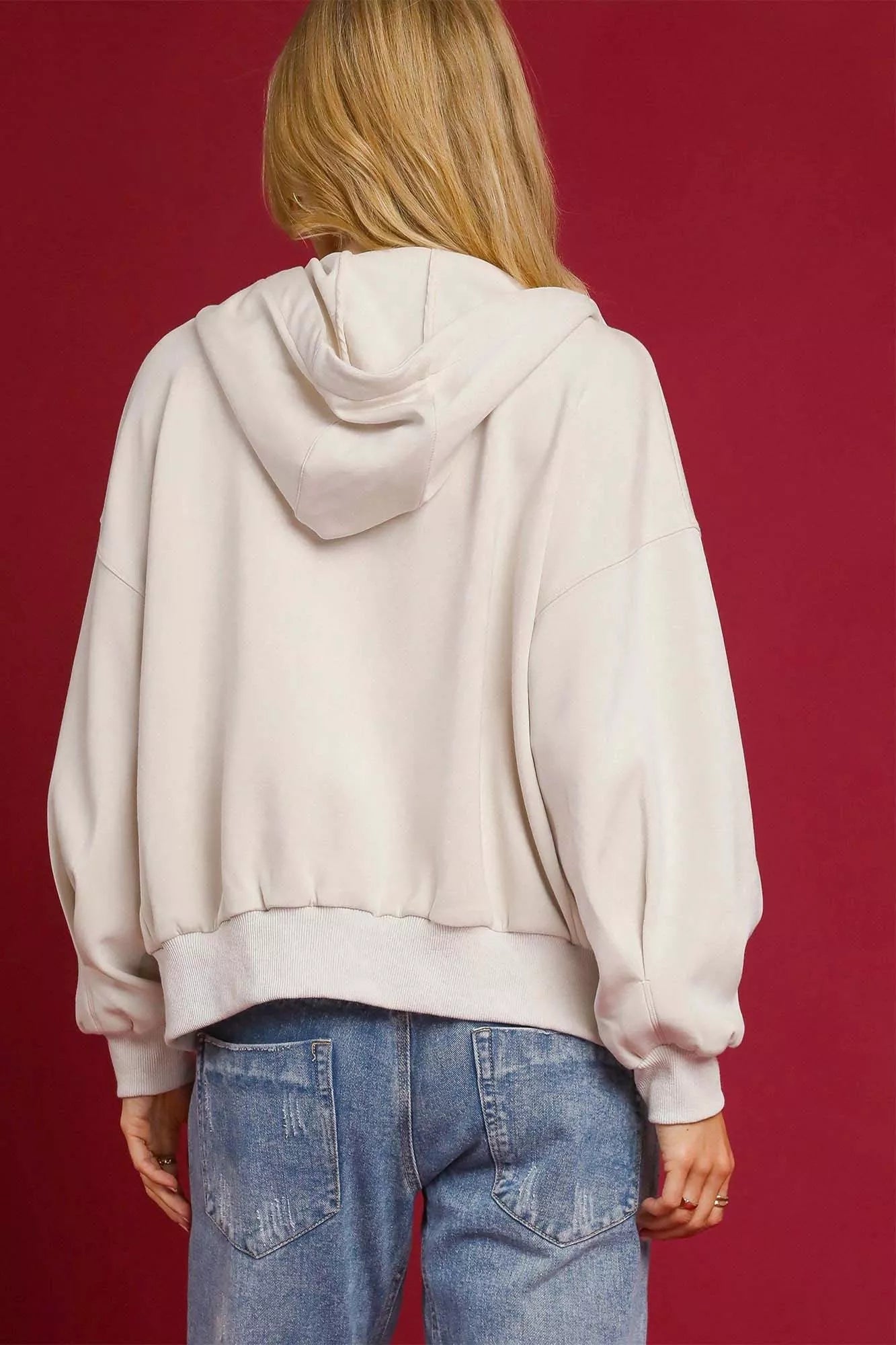 Umgee Zip-Up Fleece Hooded Jacket OutfitFlow