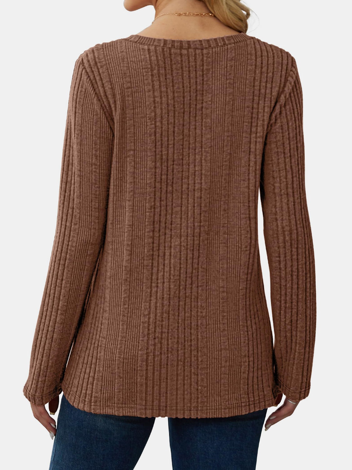 Outfit Flow - V-Neck Long Sleeve T-Shirt