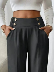 High Waist Wide Leg Pants OutfitFlow