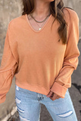 Outfit Flow - V Neck Long Sleeve T-Shirt