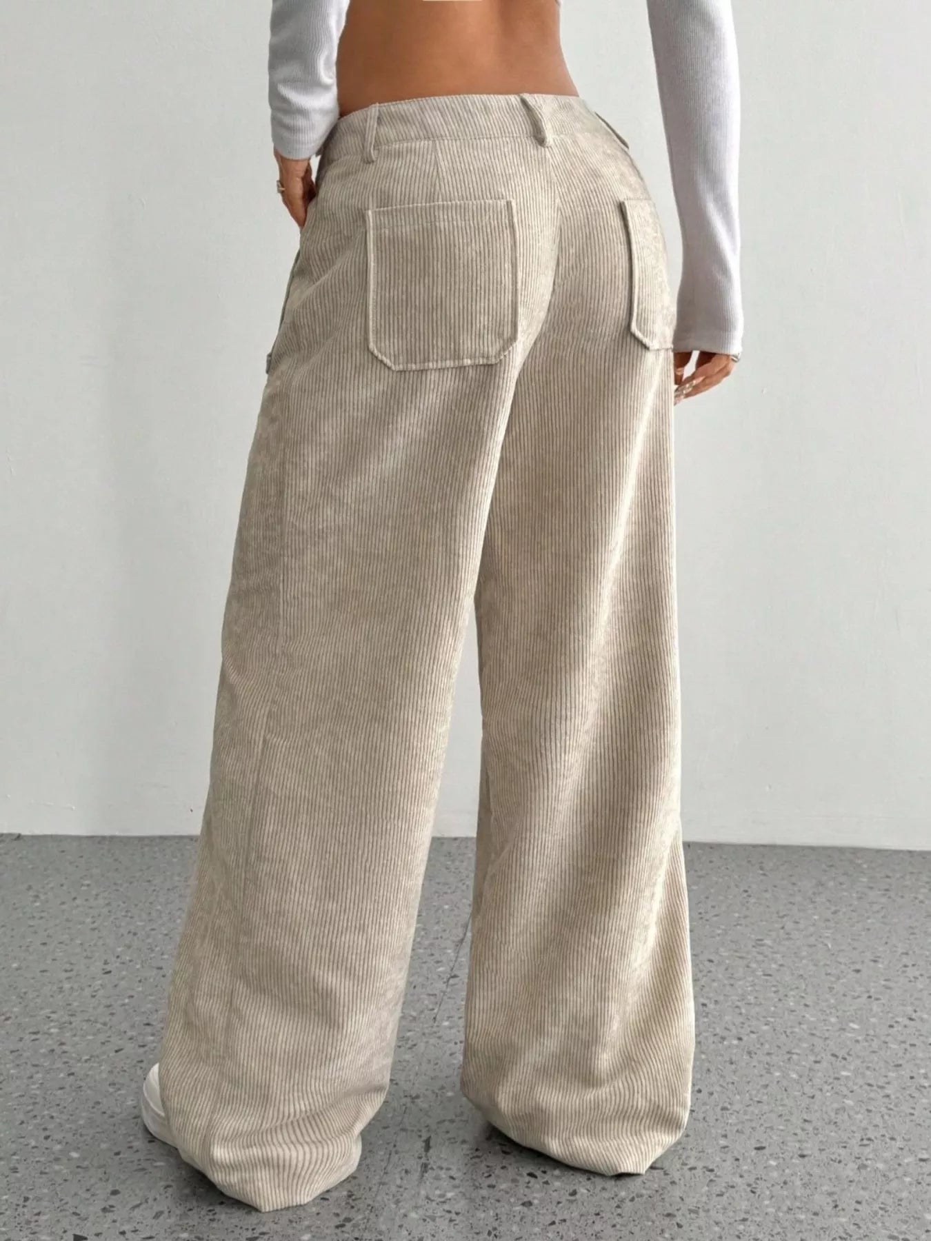 Corduroy Wide Leg Pants OutfitFlow