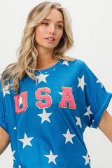 BiBi Fourth Of July Star Knit T-Shirt OutfitFlow
