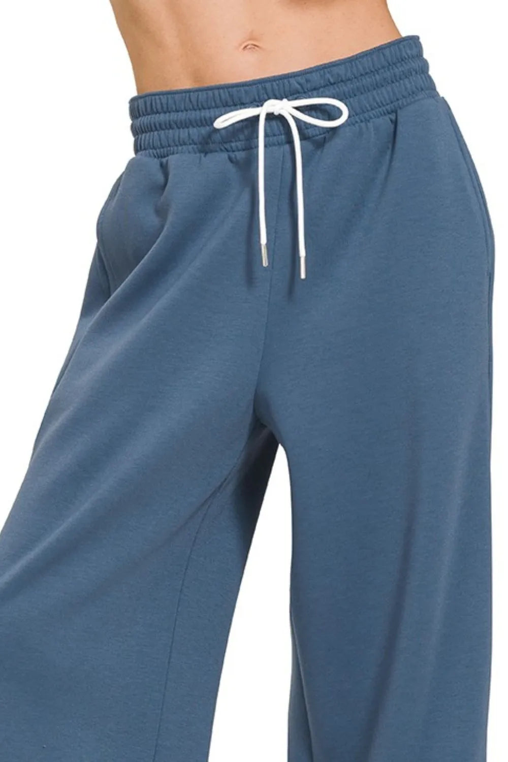 Zenana Scuba Drawstring Pants OutfitFlow
