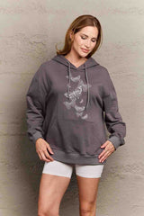 Outfit Flow - Simply Love Simply Love Full Size Dropped Shoulder Butterfly Graphic Hoodie