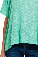 Zenana Oversized Slub Hacci Top with Pocket OutfitFlow