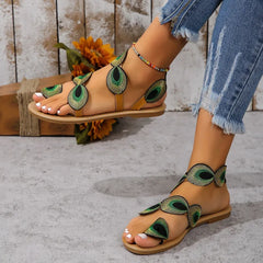 Toe Loop Flats Sandals OutfitFlow