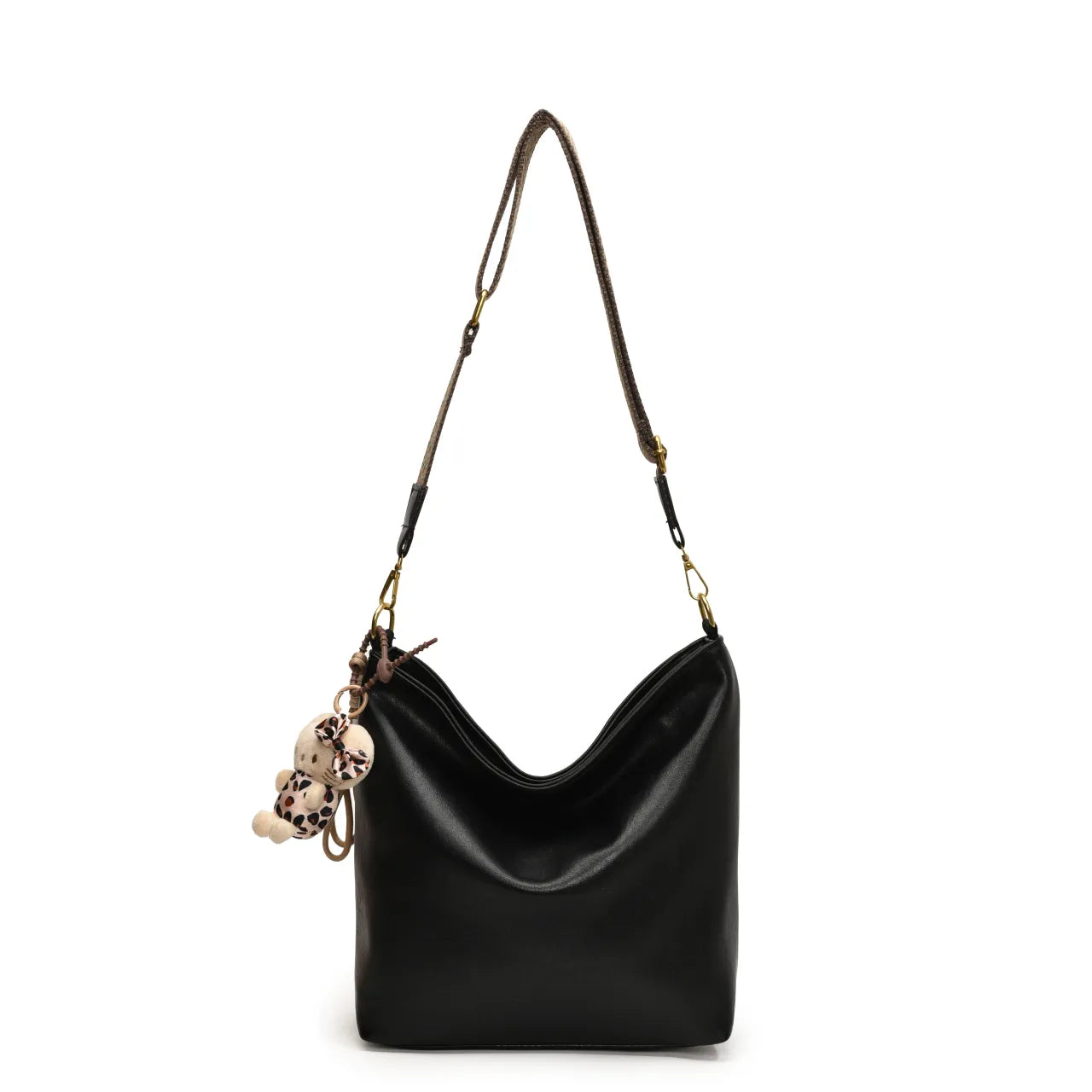 Leather Adjustable Strap Shoulder Bag OutfitFlow