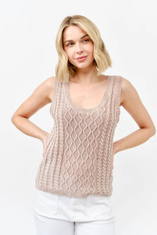 And The Why Washed Scoop Neck Sweater Tank OutfitFlow
