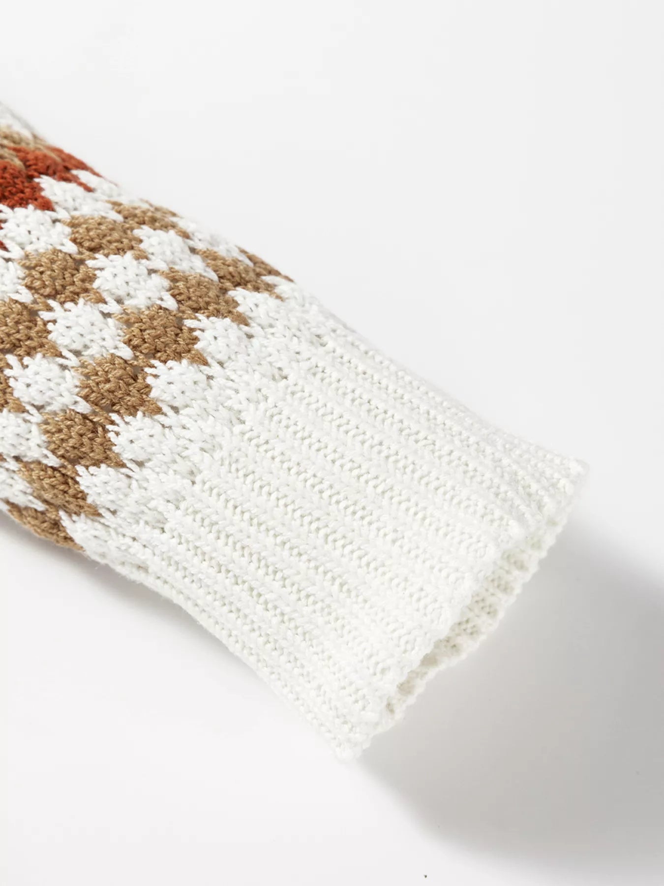 Stripe Eyelet Patterned Drop Shoulder Sweater OutfitFlow