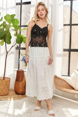 ADORA Rhinestone Accent Lace Bralette Top OutfitFlow