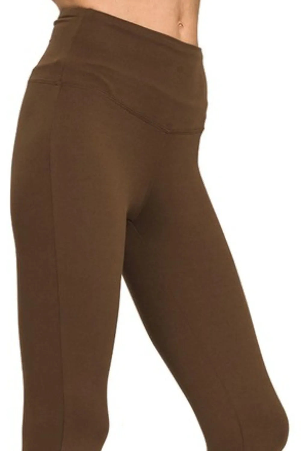 Zenana Premium Microfiber Wide Waistband Leggings OutfitFlow