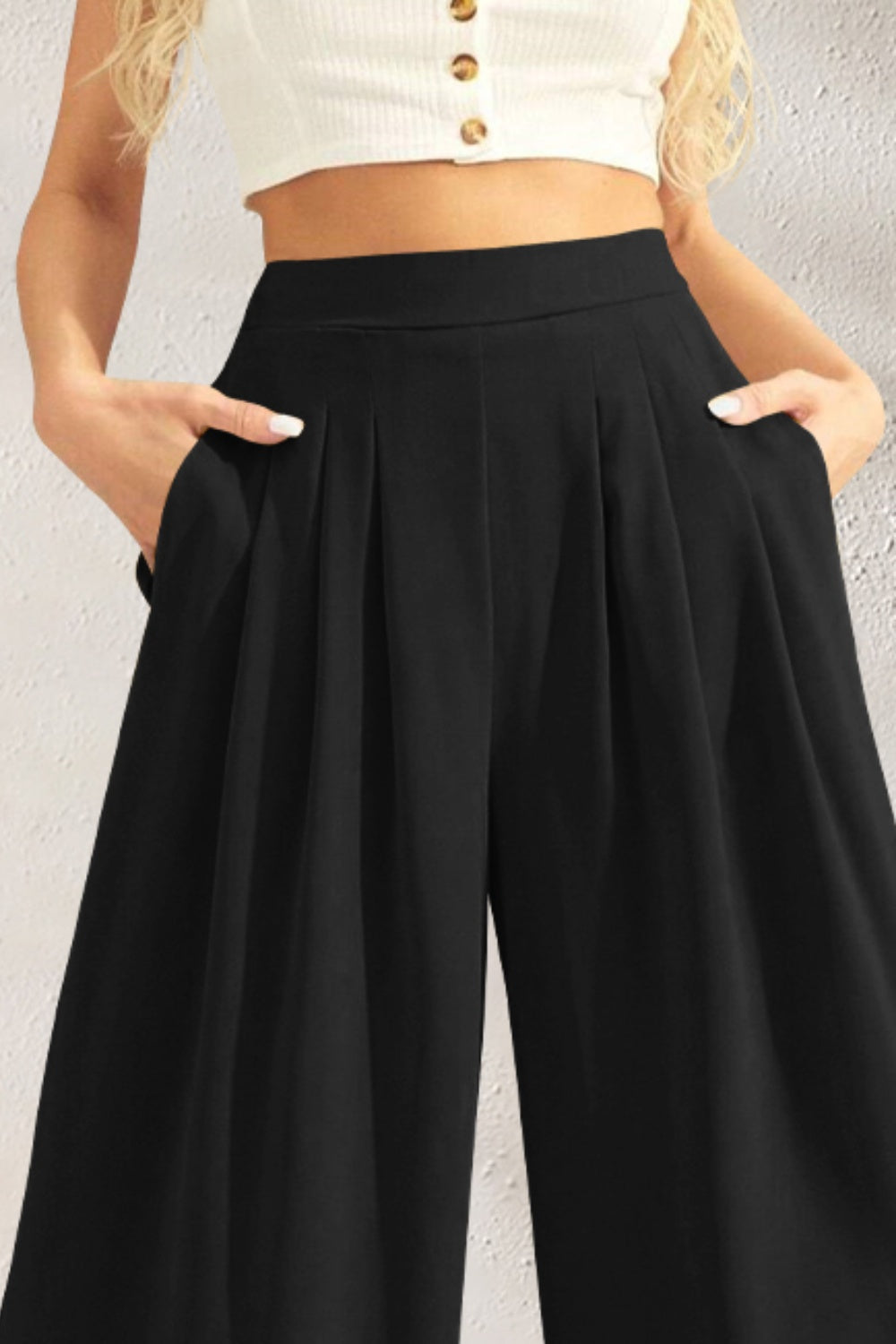 Outfit Flow - FAM-FAM High Waist Wide Leg Pants