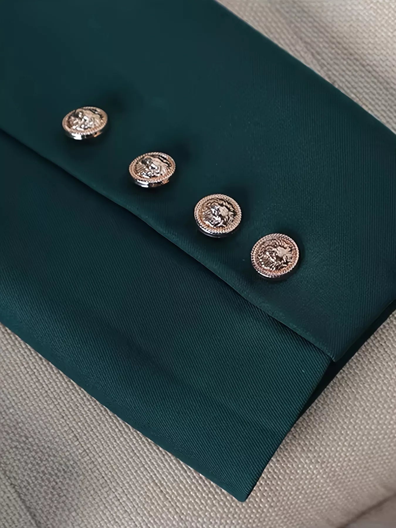 Double-Breasted Blazer & Pants Set OutfitFlow