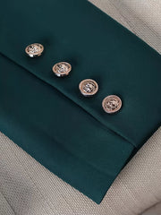 Double-Breasted Blazer & Pants Set OutfitFlow