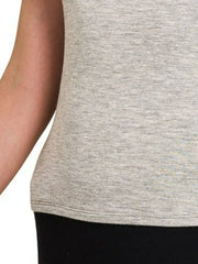 Zenana Premium Rayon Double Layered Round Neck Tank Top OutfitFlow