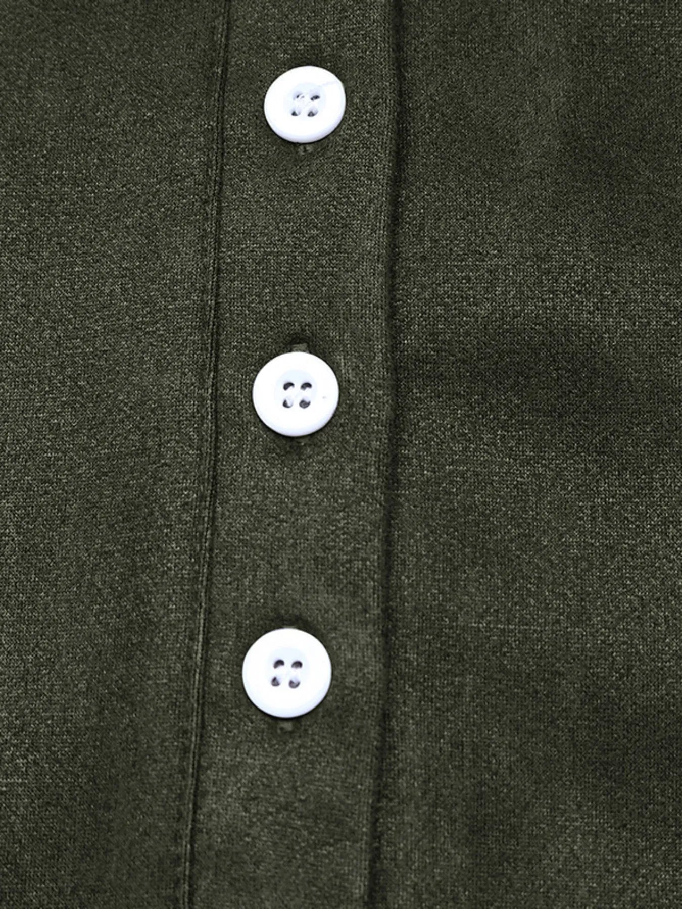 Button Front Mini Sweatshirt Dress OutfitFlow