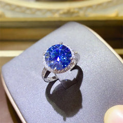 5 Carat Moissanite 925 Sterling Silver Ring OutfitFlow