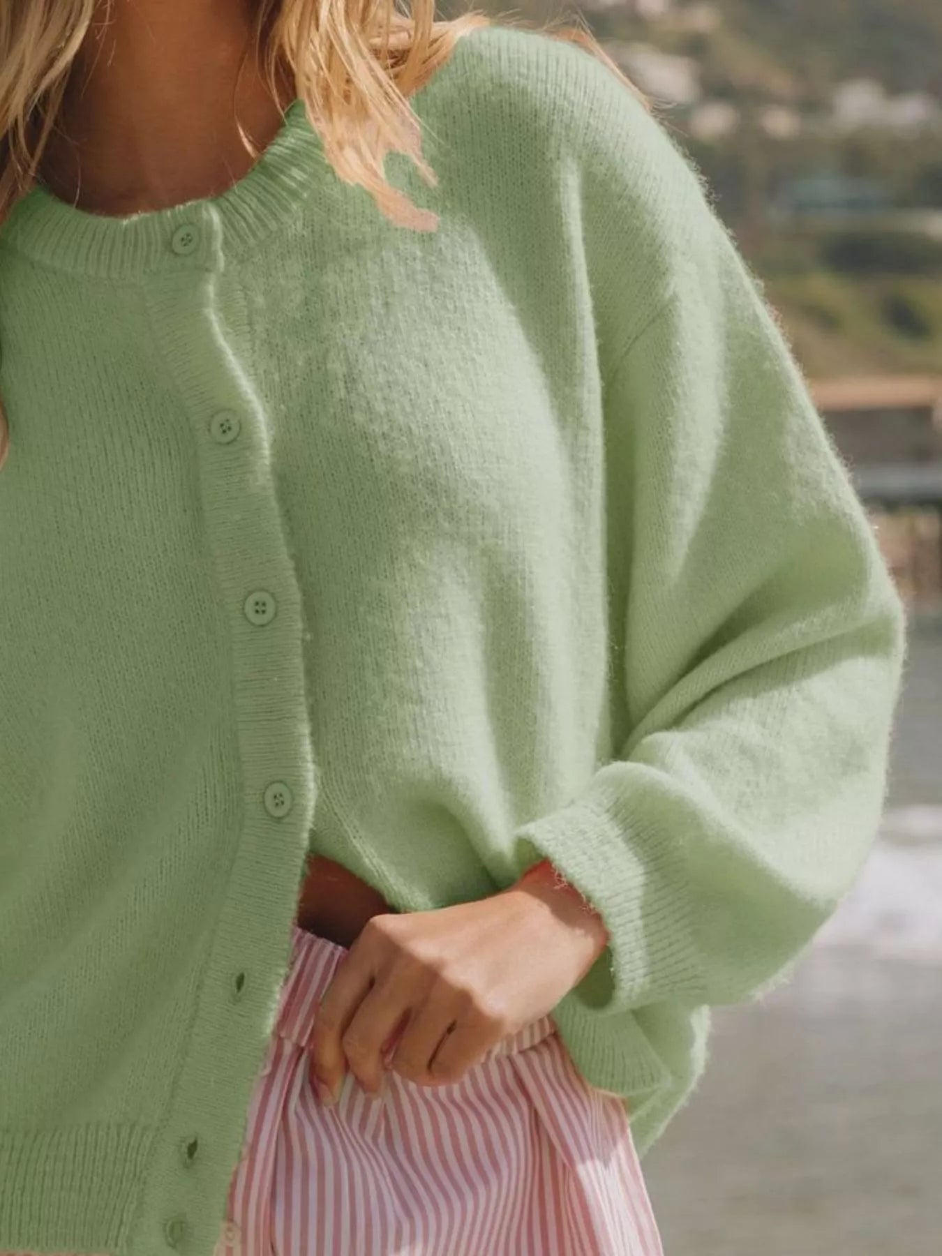 Button-Down Knit Cardigan OutfitFlow