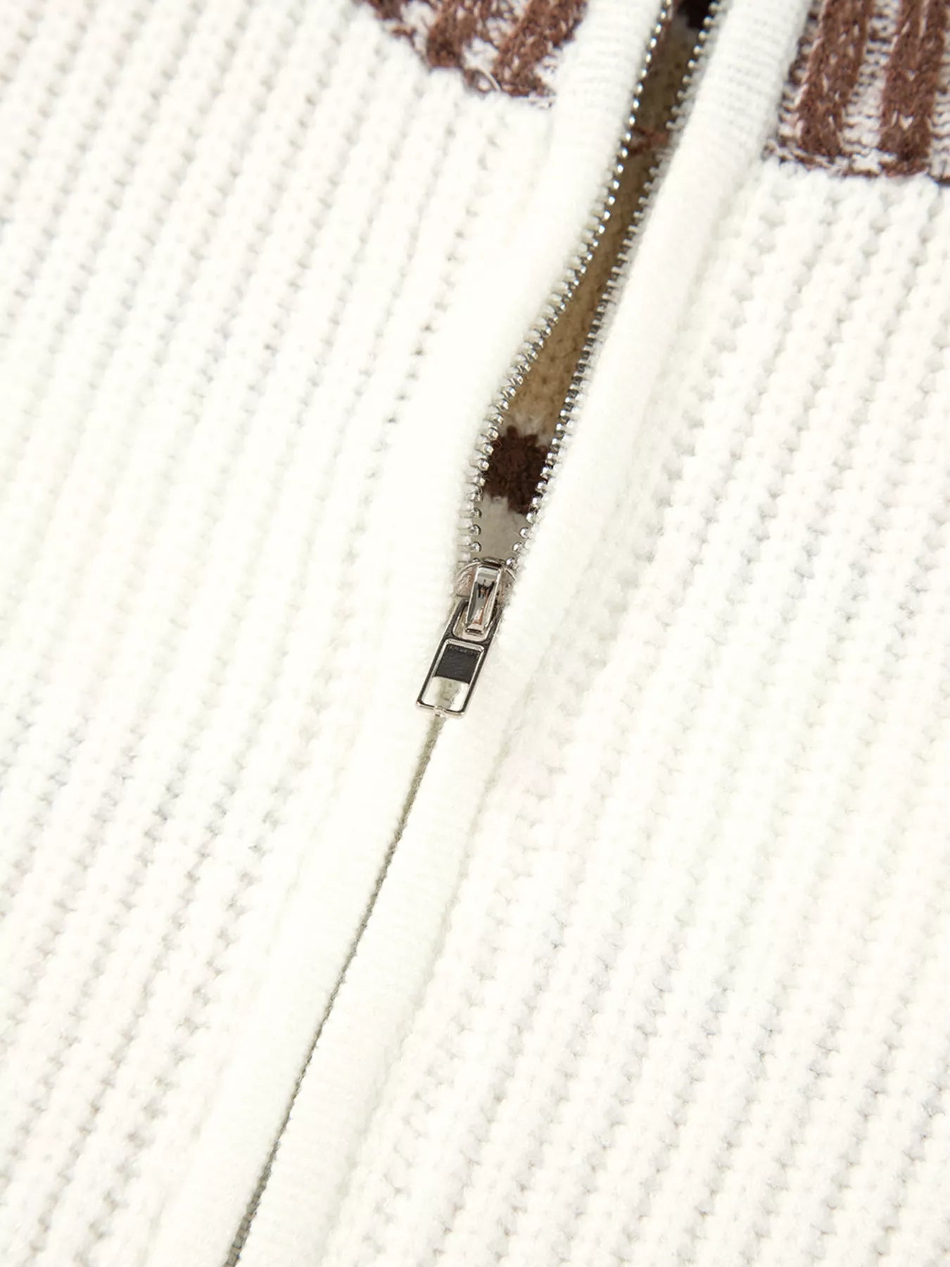 Stripe Half Zip Drop Shoulder Sweater OutfitFlow