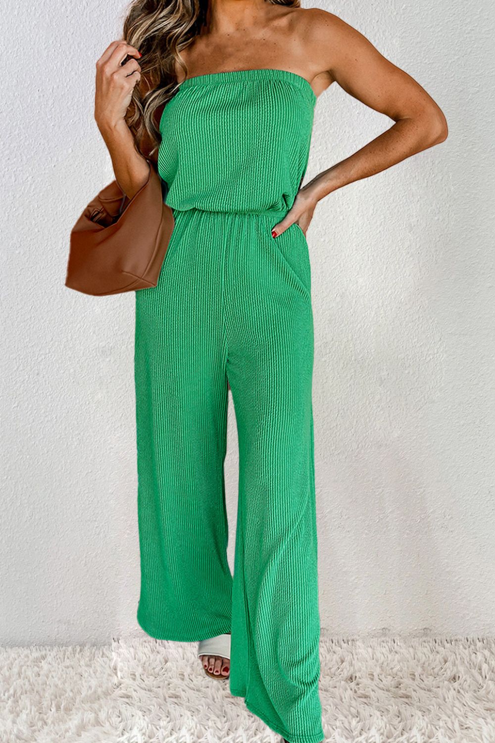 Outfit Flow - Tube Wide Leg Jumpsuit