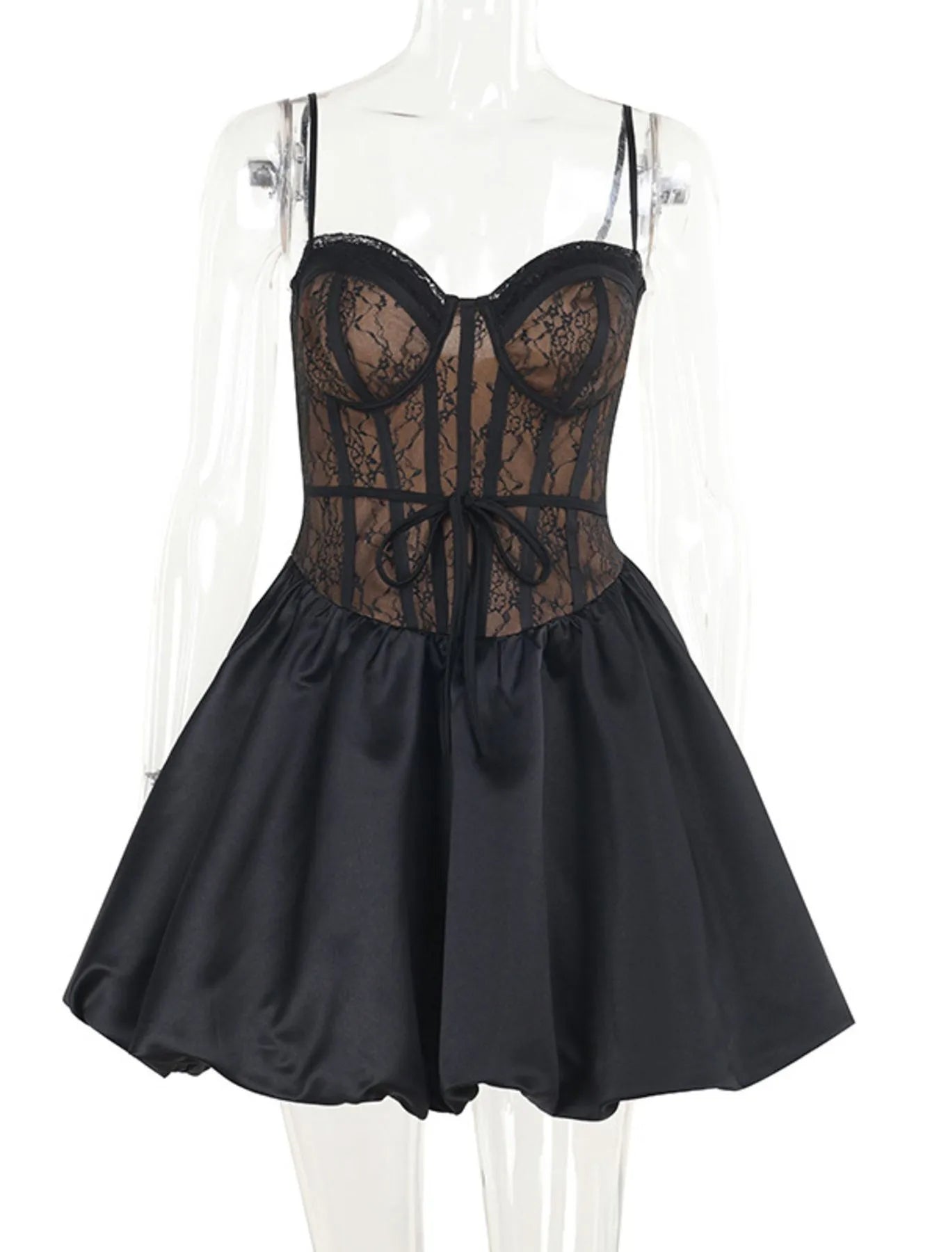 Sweetheart Neck Lace Dress and Cover Up Set OutfitFlow