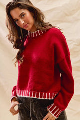 SO ME Loose Fit Christmas Holiday Sweater OutfitFlow