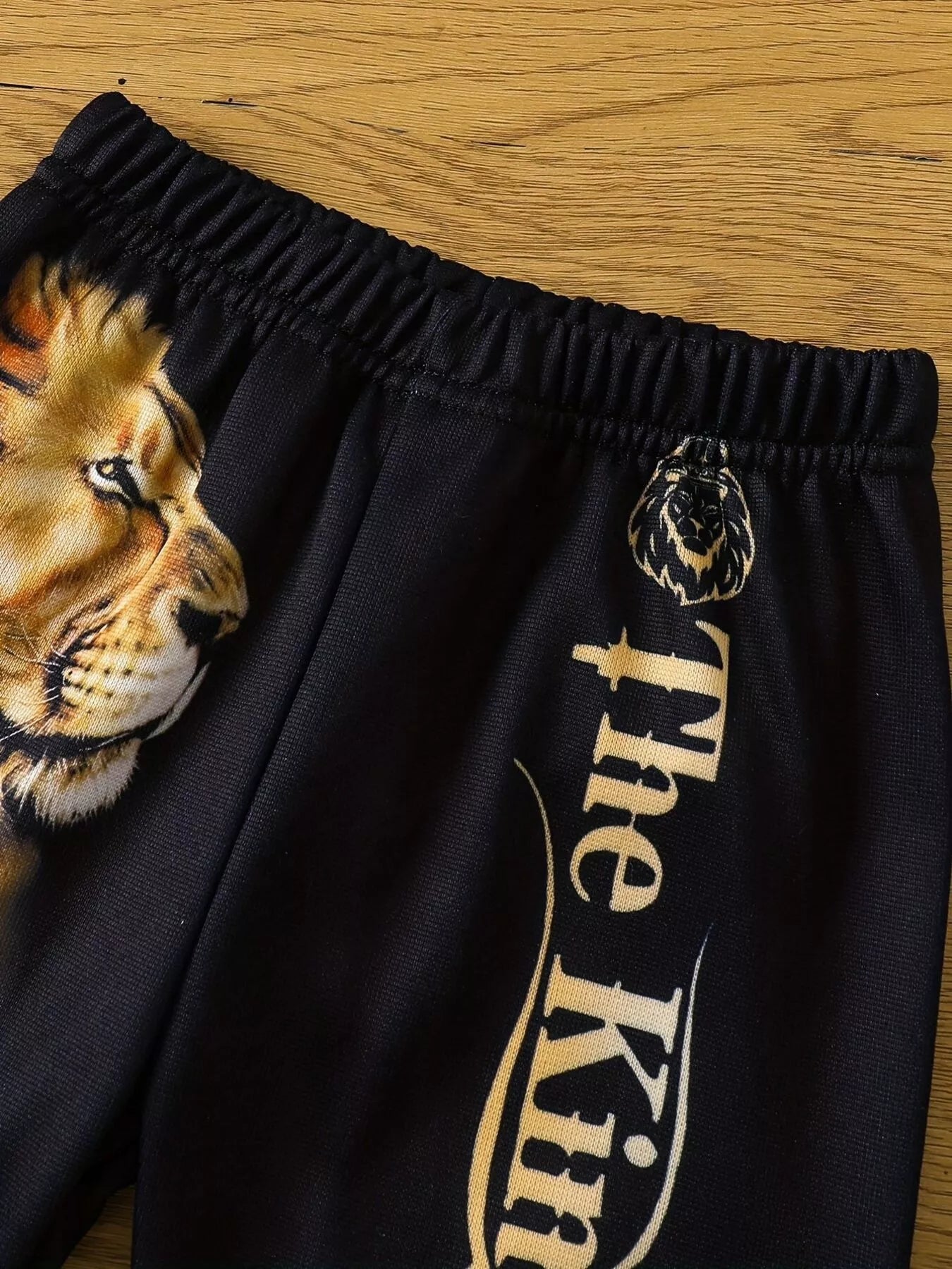 Children's Lion King Print Hoodie and Pants Set Trendsi