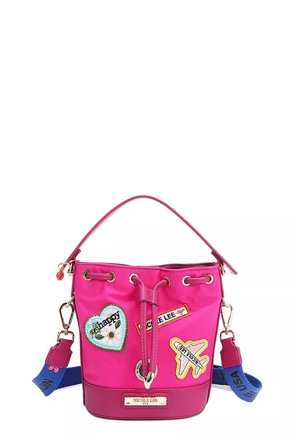 Nicole Lee USA Color Patch Bucket Bag Trendsi