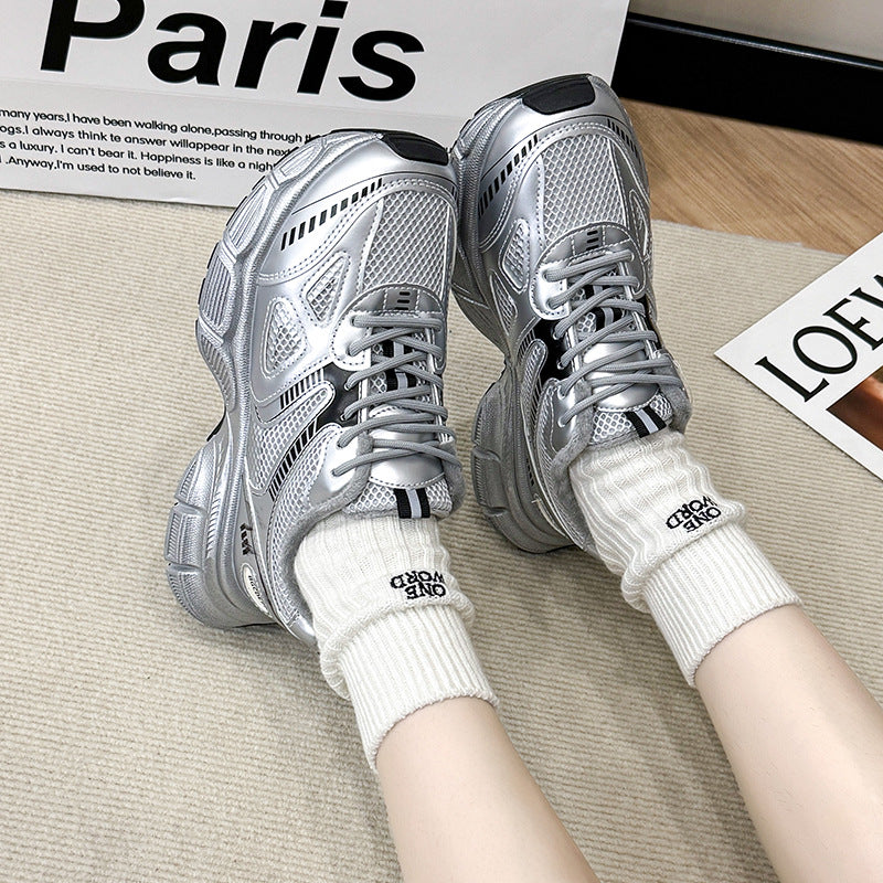 Lace Up Platform Athletic Shoes OutfitFlow
