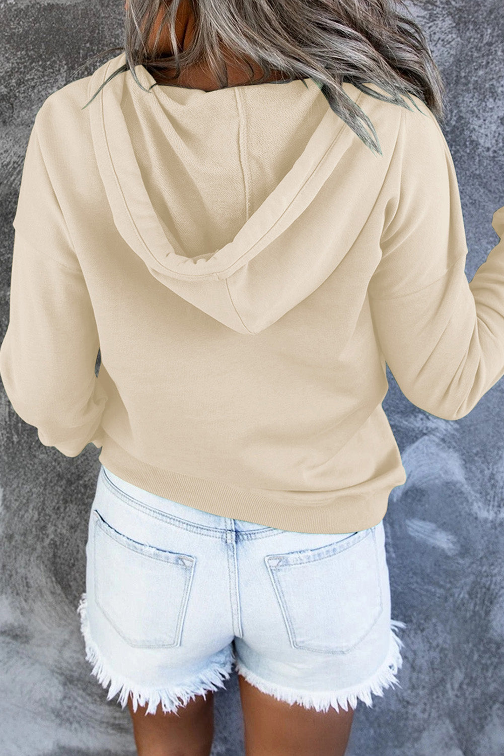 Outfit Flow - Dropped Shoulder Long Sleeve Hoodie with Pocket