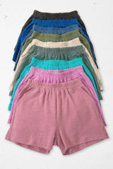 Zenana Cotton Slub Shorts OutfitFlow