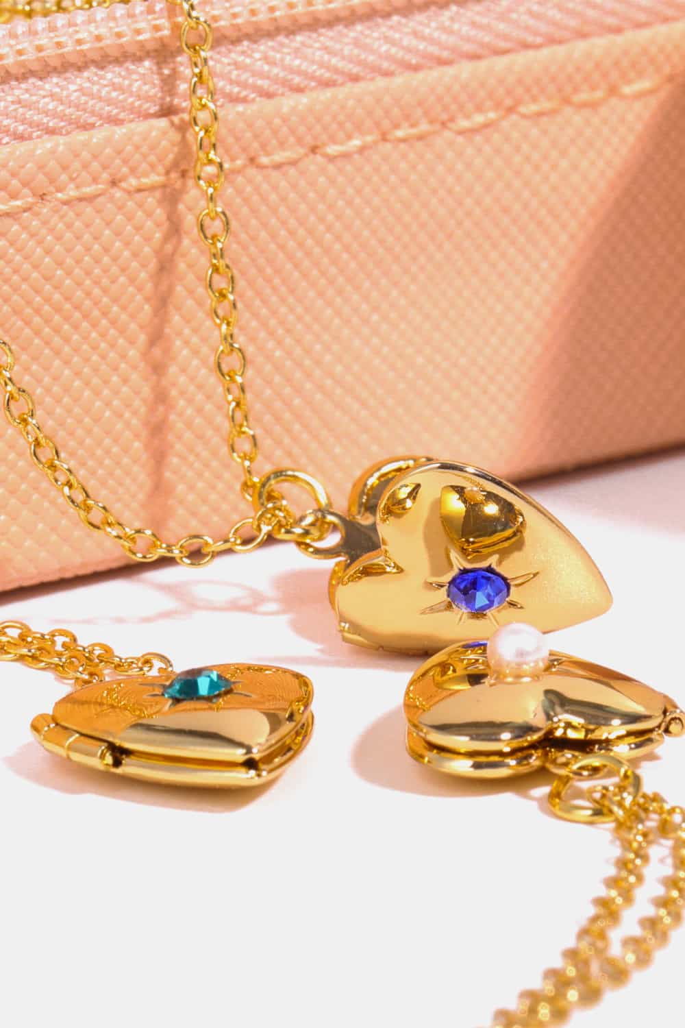 Zircon Heart Shape 14K Gold-Plated Pendant Necklace OutfitFlow