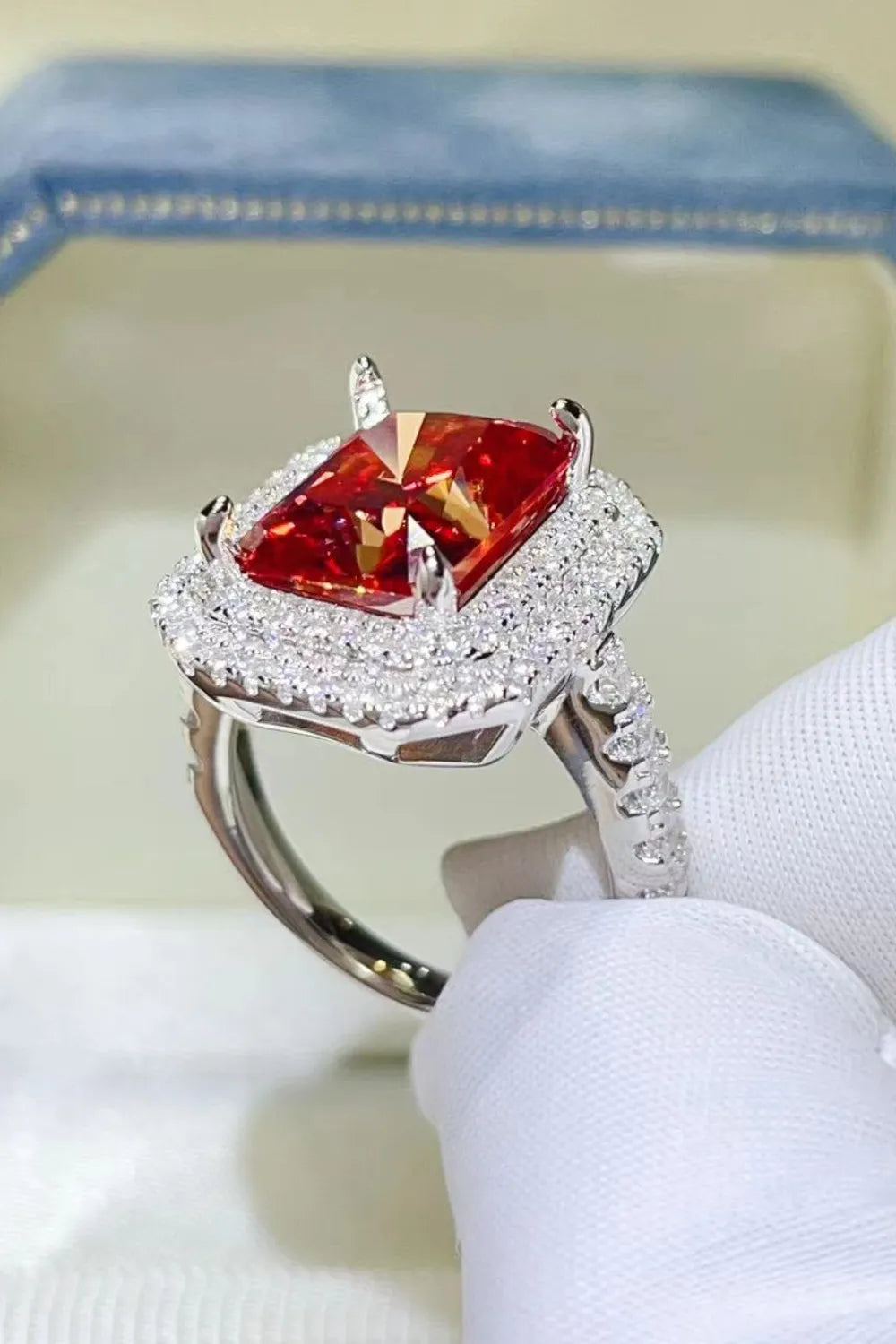 2 Carat Moissanite 925 Sterling Silver Ring OutfitFlow