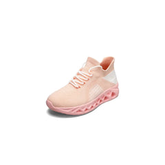 Round Toe Flats Athletic Pink OutfitFlow
