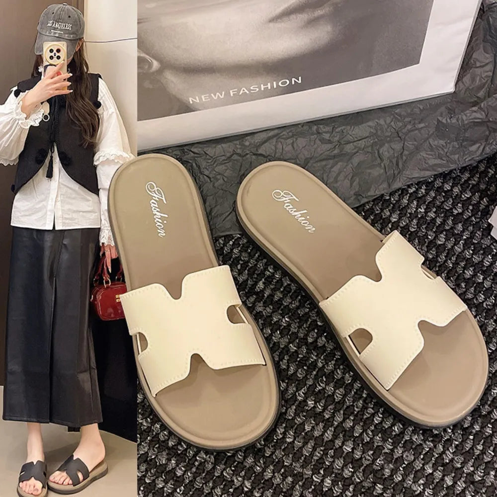 Open Toe Flats Sandals OutfitFlow