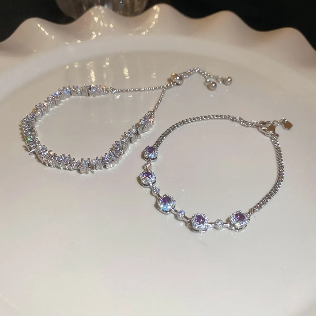 Copper Zircon Bracelet OutfitFlow