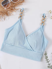 Chain Strap Ribbed Cami Top OutfitFlow