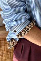 Striped Long Sleeve Shirt Trendsi