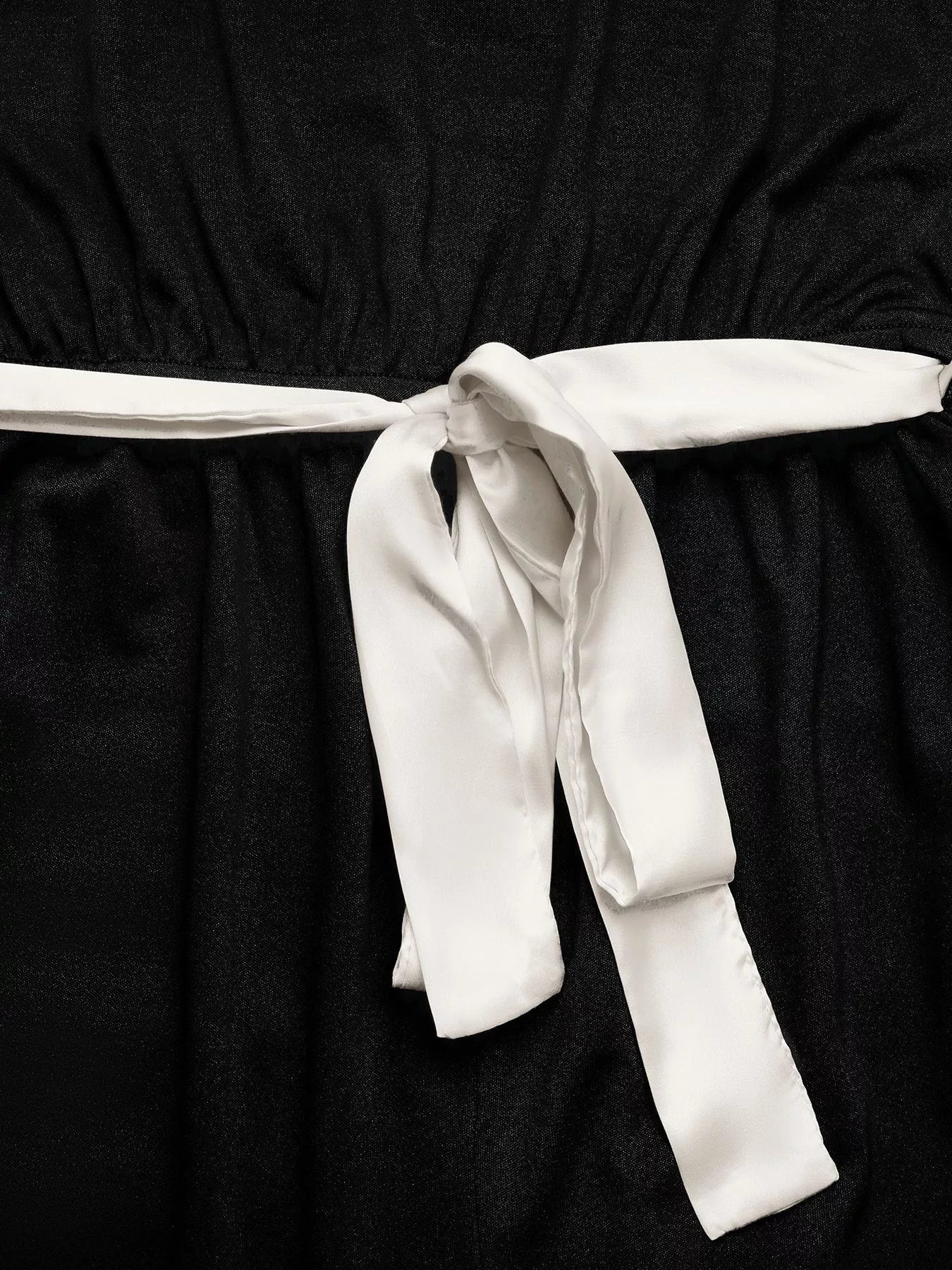 One-Shoulder Bowknot Wide Leg Jumpsuit OutfitFlow