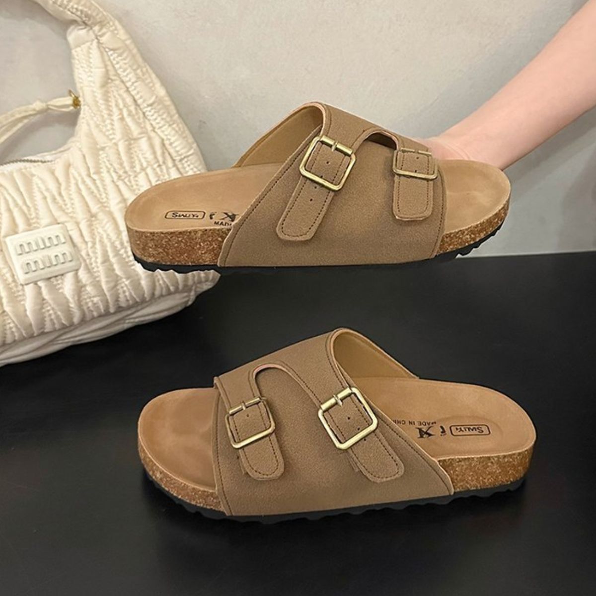 Round Toe Flats Sandals OutfitFlow